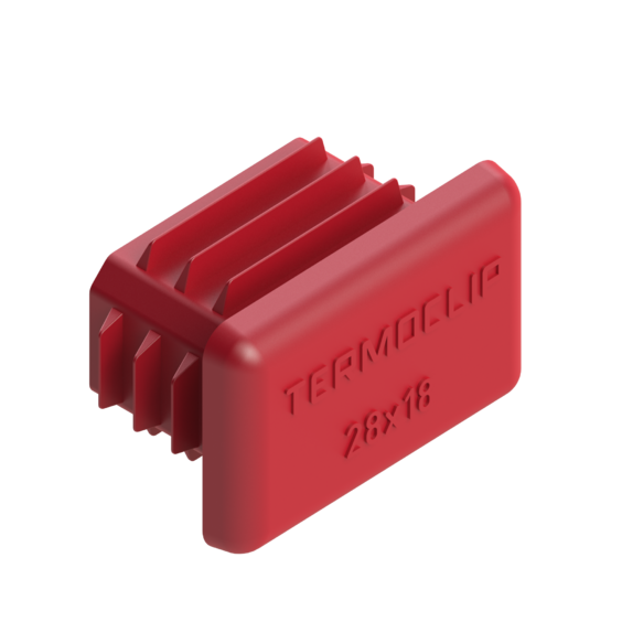 Заглушка для профиля и консолей 28x18мм TERMOCLIP