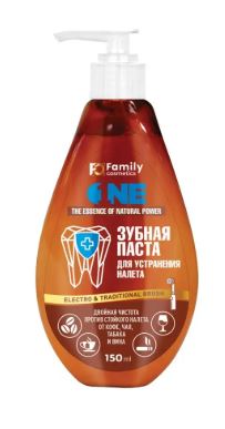 Паста зубная FAMILY COSMETIC для устранения налета 