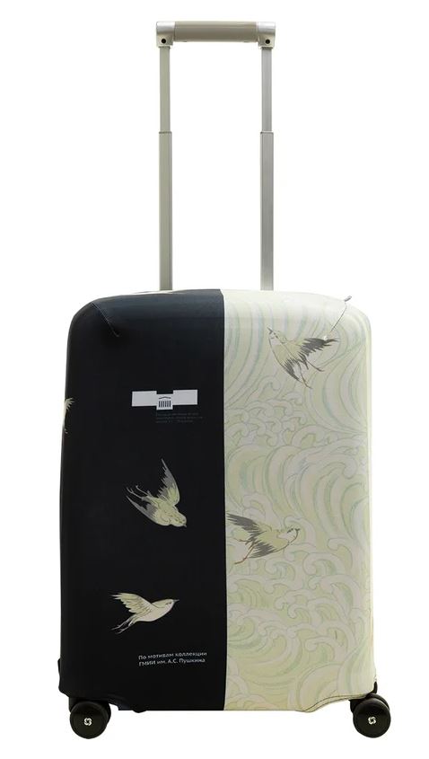 Чехол для чемодана ROUTEMARK SP310 ПУШКИНСКИЙ МУЗЕЙ ПТИЦЫ L/XL 82-88см спандекс