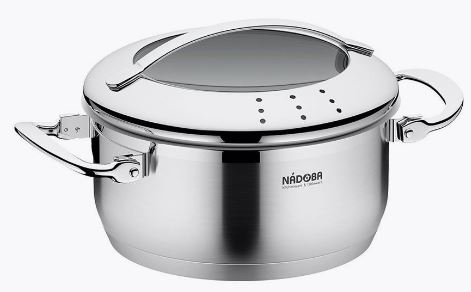 Кастрюля со стеклянной крышкой, 20 см/3,0 л, NADOBA, серия TESLA