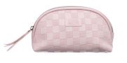 Косметичка Dewal Beauty серия "Шашки", розовая, 20х8.5х11см