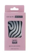 Щетка Dewal Beauty серия " Wave", продувная, с нейлоновым штифтом, форма волна, цвет серый