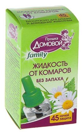 Жидкость от комаров ДОМОВОЙ БИО Family 45 ночей