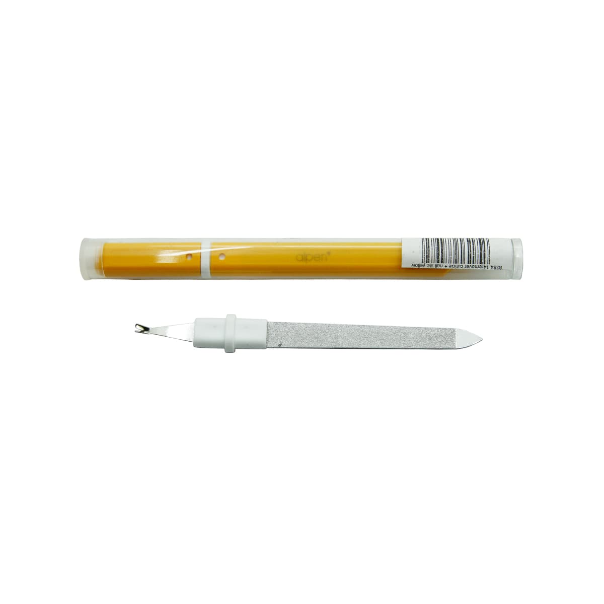 Пилка для ногтей с триммером ALPEN PRIMANA 14см металл пласт yellow