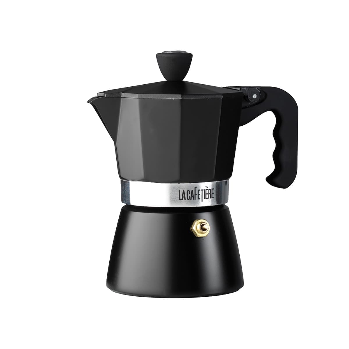 Кофеварка гейзерная на 3 чаш. LA CAFETIERE CLASSIC ESPRESSO 200 мл алюм черный