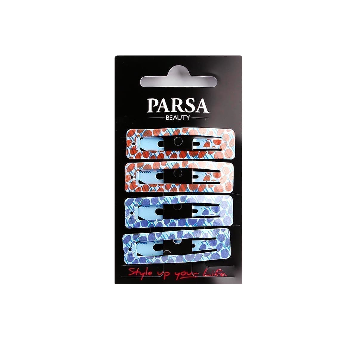 Заколка для волос клик-клак PARSA BEAUTY цвет в ассорт 4шт 67191