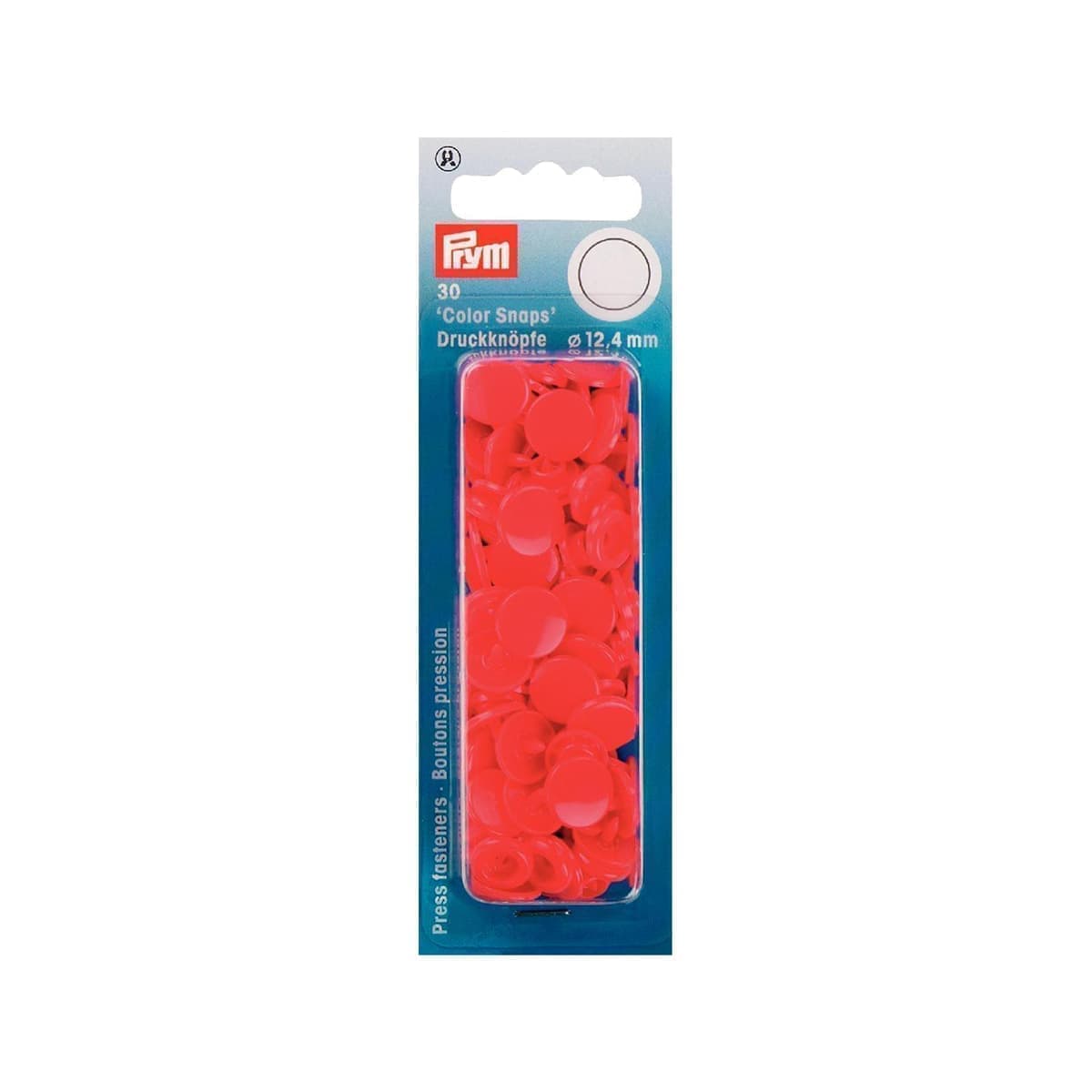 Кнопки ColorSnaps PRYM  Ø12,4мм светло-красный  30шт