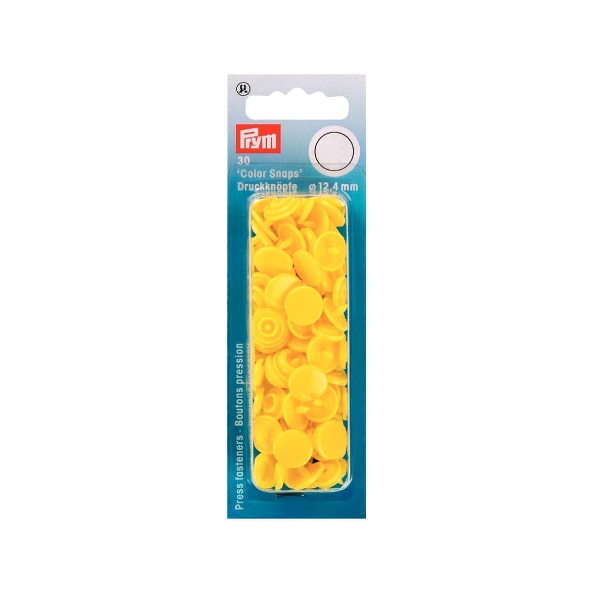 Кнопки ColorSnaps PRYM  Ø12,4мм светло-желтый  30шт