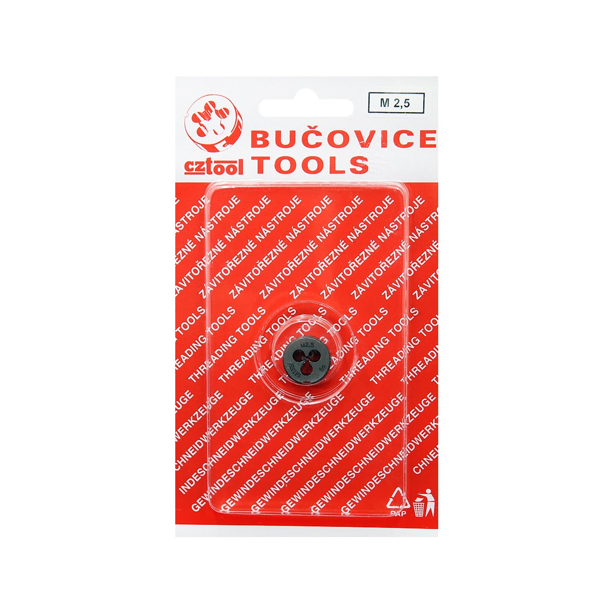 Плашка М 2,5 (блистер) BUCOVICE