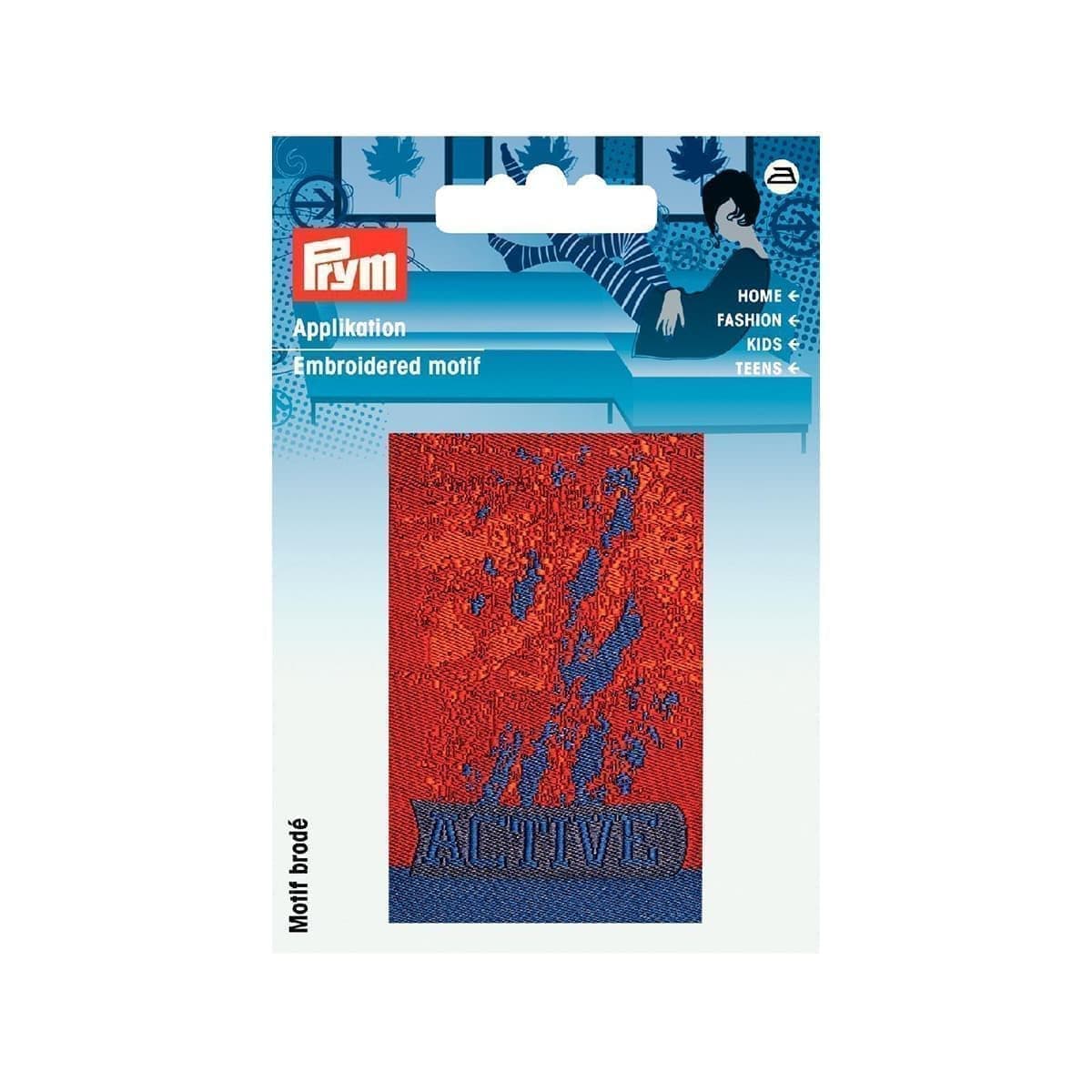 Термоаппликация PRYM Ярлык ACTIVE крас син