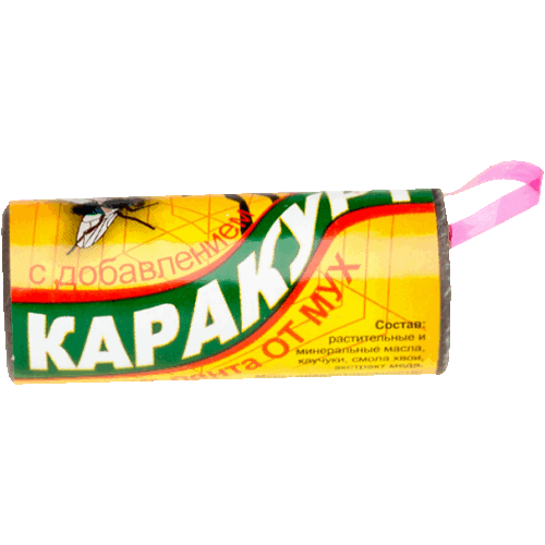 Лента липкая КАРАКУРТ для отлова мух 1шт