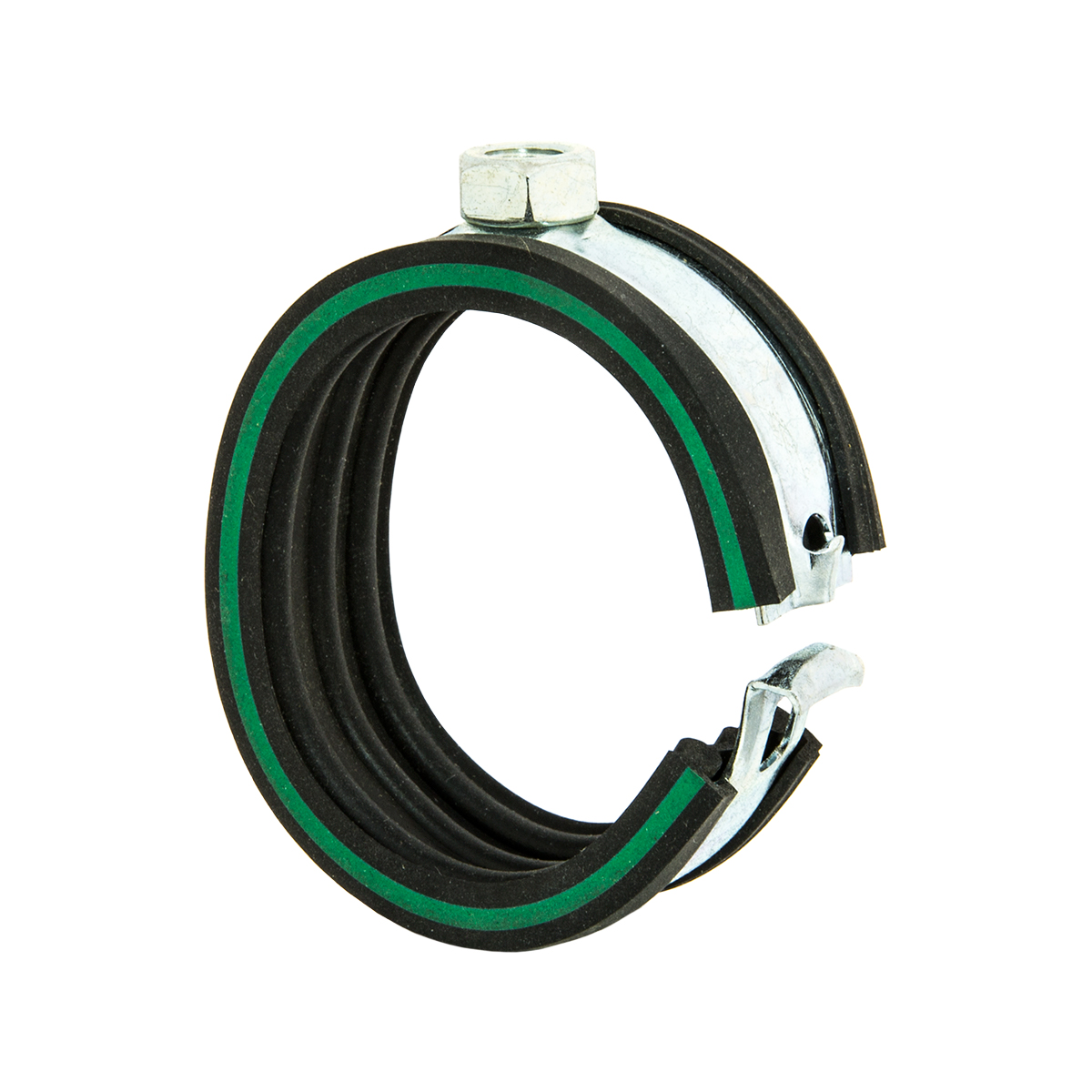 Хомут SAFETY CLIP зел.пол М8-1 1/2 (48,3мм) оцинк MUPRO