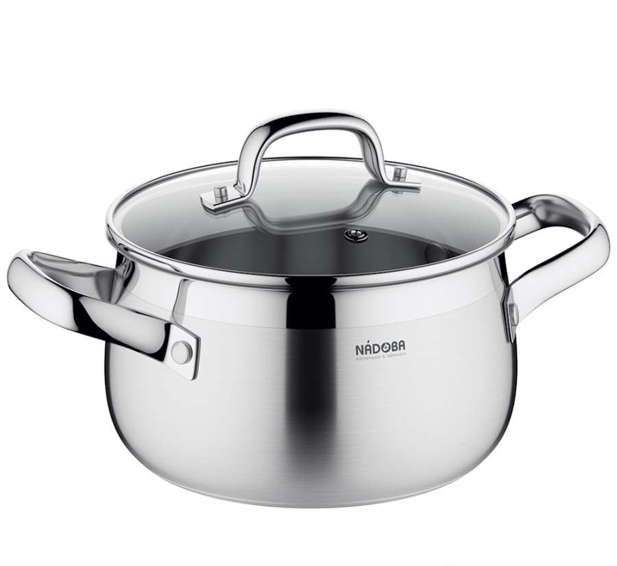 Кастрюля со стеклянной крышкой, 18 см/3,2 л, NADOBA, серия VORSA