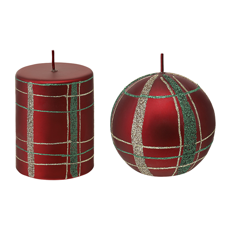 Набор декоративных свечей 2шт TKANO FESTIVE Essential 