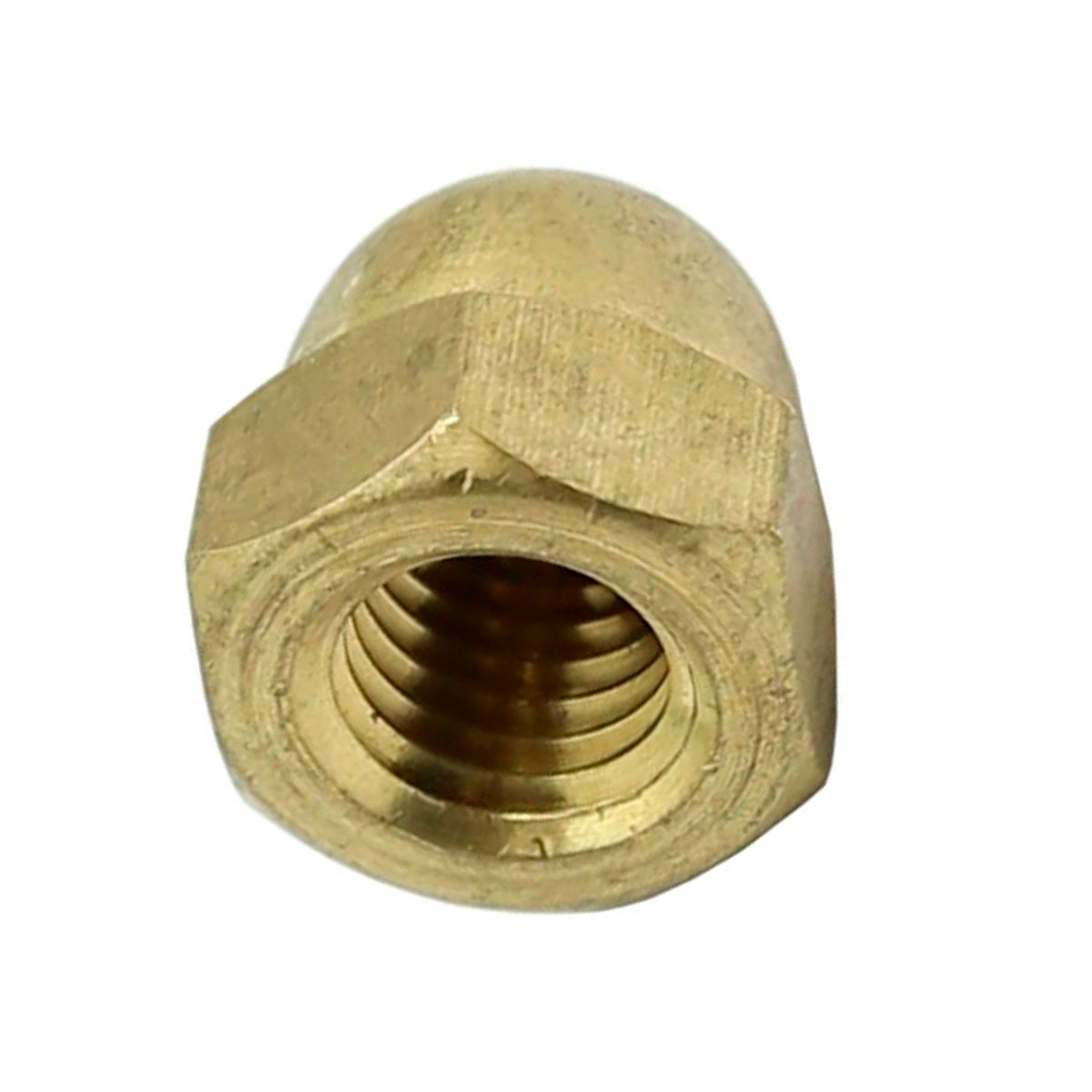Гайка стопорная (колпачковая) латунная DIN1587 (БЛИСТЕР)