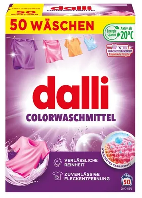 Порошок DALLI COLOR для стирки цветных тканей 2,5кг 50 стирок