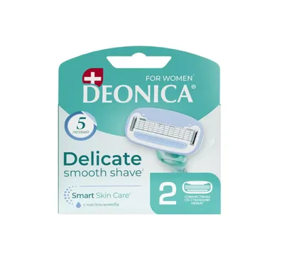 Кассеты сменные 2шт DEONICA 5 FOR WOMEN 5 лезвий — фото 2