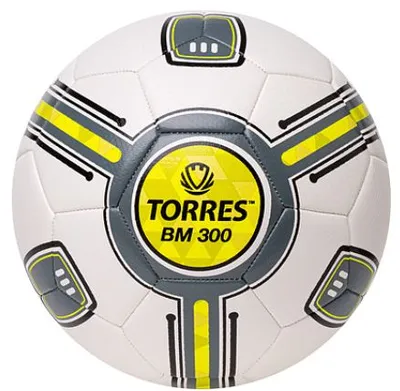 Мяч футбольный TORRES р.5, 32 панели, ТПУ, 2 подкл.слой, машинная сшивка