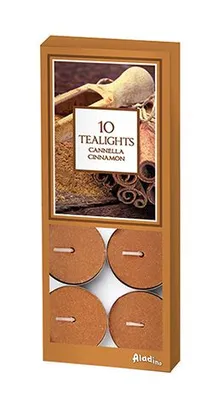 Свеча чайная 10шт SER PETALI арома Корица