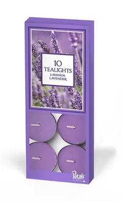 Свеча чайная 10шт SER PETALI арома Лаванда