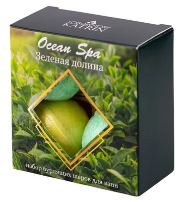 Набор бурлящих шаров для ванн OCEAN SPA Зеленая долина 4х40гр — фото 1