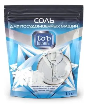 Соль для посудомоечных машин TOP HOUSE 1,5кг