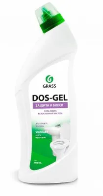 Гель чистящий для туалета и ванной GRASS DOS GEL дезинфицирующий 750мл