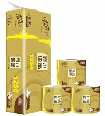 Бумага туалетная GOLD Breeze премиальная особомягкая 10 рул 4 слоя 18м