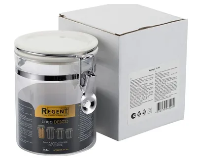 Банка для сыпучих продуктов с замком 1,8л Linea Desco