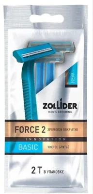 Станок бритвенный одноразовый 2шт ZOLLIDER Force 2 Basic 2 лезвия — фото 2