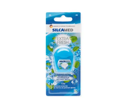 Нить зубная SILCAMED EXTRA FRESH 10м — фото 4