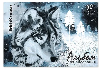 Альбом для рисования на клею ErichKrause Timber Wolf, А4, 30 листов
