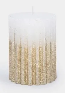 Свеча, 10 см, цилиндрическая, шампань, Column