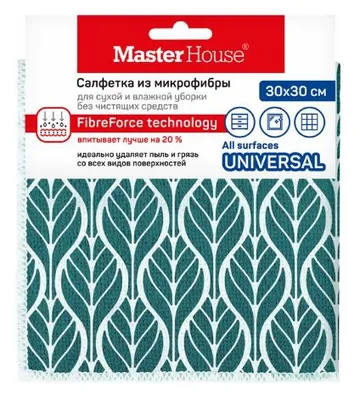 Салфетка MASTER HOUSE  Английский сад 30х30см микрофибра — фото 1