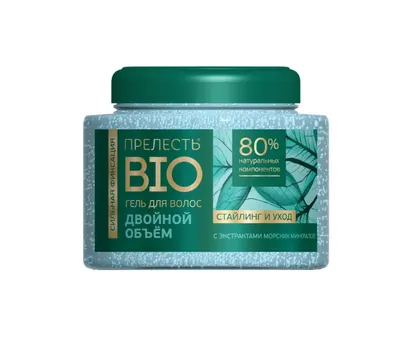 Гель для волос ПРЕЛЕСТЬ BIO Объем с экстрактами морских минералов 250мл