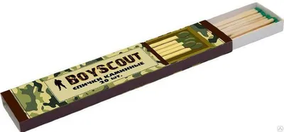 Спички 20шт BOYSCOUT Каминные 205мм