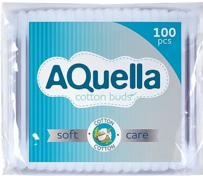 Палочки ватные AQUELLA 100шт п/э