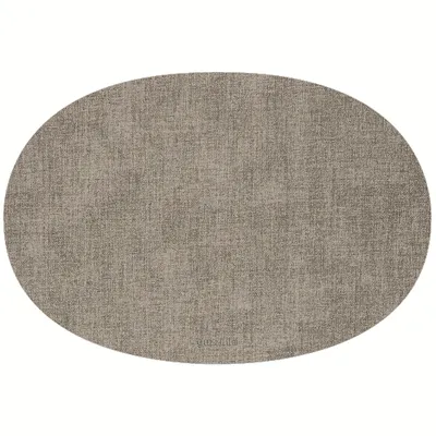 Салфетка сервировочная FABRIC овальная двухсторонняя 48х33см серый