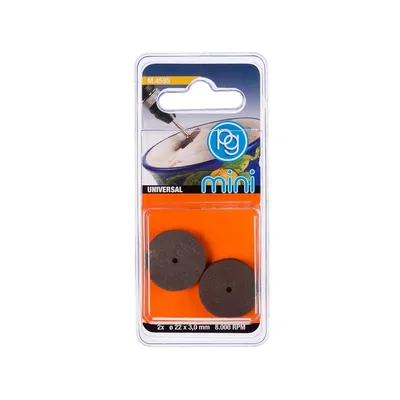 Круг резиновый полировальный PG mini D20 (2шт)  блистер