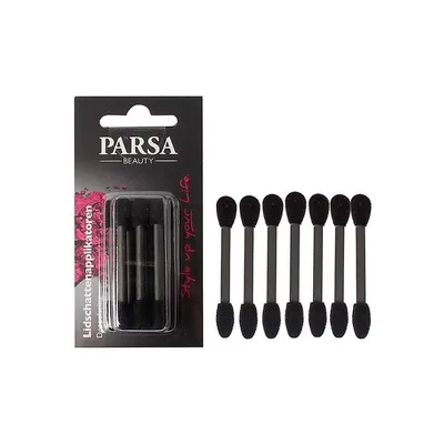 Аппликаторы для нанесения теней для век PARSA маленькие двухсторонние черный 7 шт — фото 1