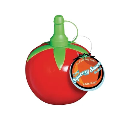 Диспенсер для соуса KITCHENCRAFT TOMATO красный