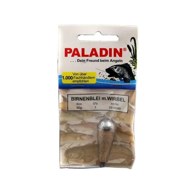 Грузило каплевидное PALADIN с вертлюжком 40г (1 шт.)