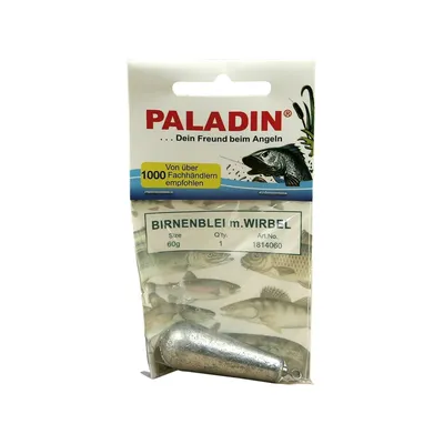 Грузило каплевидное PALADIN с вертлюжком 60г (1 шт.)