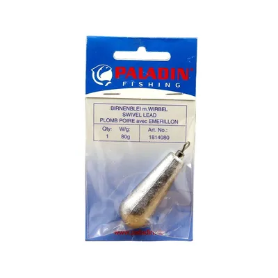 Грузило каплевидное PALADIN с вертлюжком 80г (1 шт.)