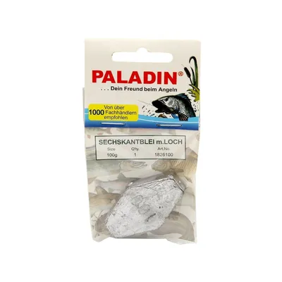 Грузило шестигранное PALADIN с дыркой100г (1 шт.)