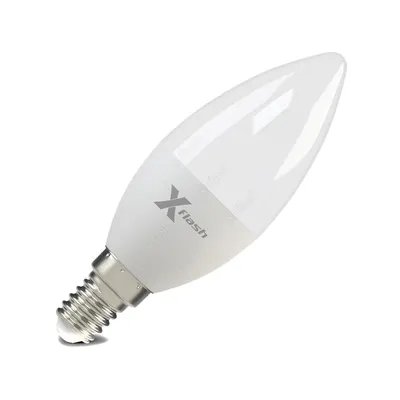 Лампа светодиодная X-flash XF-E14-C37-6.5W-4000K-230V