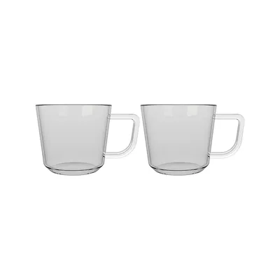 Кружка  2шт LA CAFETIERE BRYGGA 70мл 76х50х55мм боросиликат.стекло