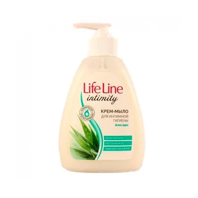Крем-мыло для интимной гигиены LIFE LINE алоэ вера 280мл
