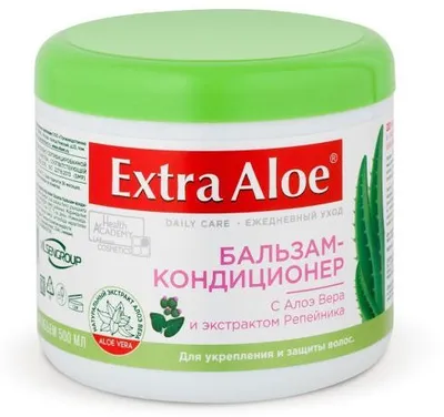 Бальзам-кондиционер для волос EXTRA ALOE с экстрактом алоэ и репейника 500мл — фото 2