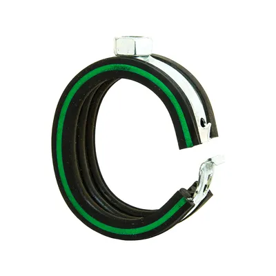 Хомут SAFETY CLIP зел.пол. М8-1 1/4(42,4мм) оцинк MUPRO